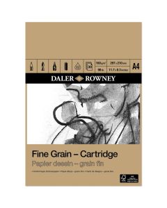 Daler Rowney Fine Grain Cartridge Pad A4 160gsm