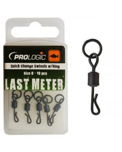 Prologic Last Meter Accessories Quick Change Swivels with Ring Size 8 10pcs