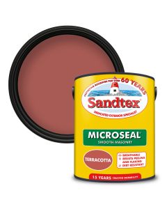 Sandtex Microseal Smooth Masonry Paint Terracotta 5L