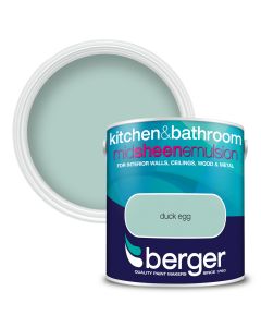 Berger Kitchen & Bathroom Mid Sheen Emulsion Duck Egg 2.5L