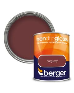 Berger Non Drip Gloss Paint Burgundy 750ml