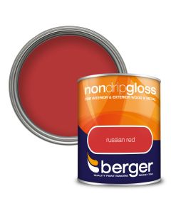 Berger Non Drip Gloss Paint Russian Red 750ml
