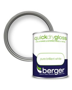 Berger Quick Dry Gloss Pure Brilliant White 750ml