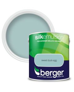 Berger Vinyl Silk Emulsion Paint Sweet Duck Egg 2.5L