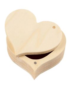 Creativ Company Plywood Heart Box 9x4cm