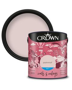 Crown Walls & Ceilings Matt Emulsion Paint Pashmina 2.5L
