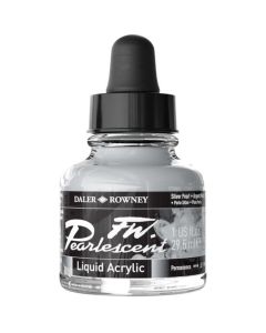 Daler Rowney FW Artists Pearlescent Acrylic Ink 29.5ml Silver Pearl