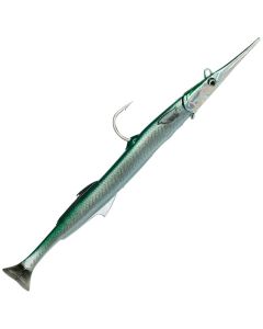 Savage Gear 3D Needlefish Pulsetail 140mm 12g Green Silver