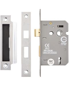Eclipse 3 Lever Reverse Sash Lock Nickle Plated 63mm