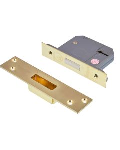 Eclipse BS3621 5 Lever Mortice Deadlock Polished Brass 63mm