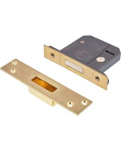 Eclipse BS3621 5 Lever Mortice Deadlock Polished Brass 76mm