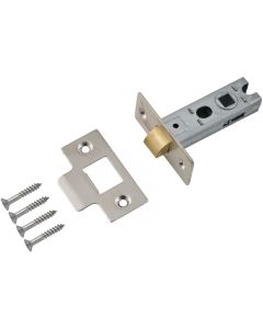 Eclipse Bolt Thru Tubular Mortice Latch Nickel Plated 63mm