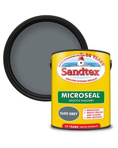 Sandtex Microseal Smooth Masonry Paint Slate Grey 5L