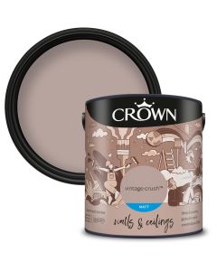 Crown Walls & Ceilings Matt Emulsion Paint Vintage Crush 2.5L