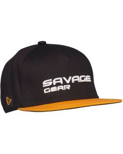Savage Gear Flat Peak 3D Logo Cap One Size Black Ink