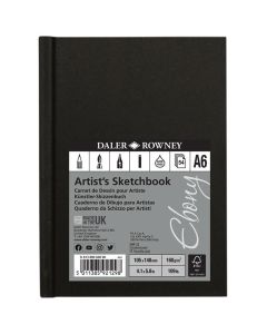 Daler Rowney Ebony Hardback Sketchbook Portrait A6 160gsm