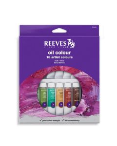 Reeves Oil Colour Artists Tube Set 12ml 18pk