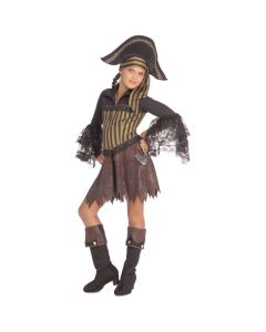 Rubies Pirates Of The Seven Seas Girls Sassy Pirate Large