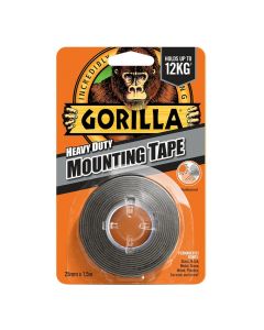Gorilla Heavy Duty Mounting Tape Black 1.5m