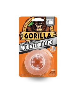 Gorilla Mounting Tape Crystal Clear 1.5m