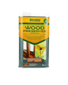 Barrettine Wood Preserver 1L Light Brown