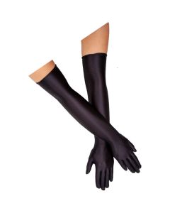 Wicked Costumes Ladies Black Over Elbow Gloves