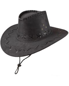Wicked Costumes Black Suede Cowboy Hat