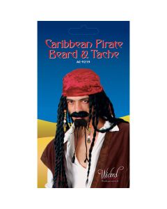 Wicked Costumes Carribbean Pirate Beard & Tash