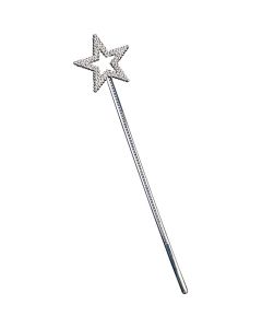 Wicked Costumes Silver Fairy Wand 35cm