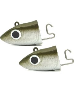 Fiiish Black Minnow NO5 Jig Heads Off Shore 60g Khaki 2pk