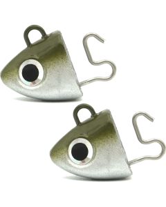 Fiiish Black Minnow NO5 Jig Heads Search 45g Khaki 2pk