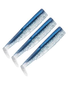 Fiiish Black Minnow NO3 Bodies 120mm Barracuda Blue 3pk