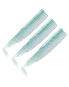 Fiiish Black Minnow NO3 Bodies 120mm Green Glitter 3pk