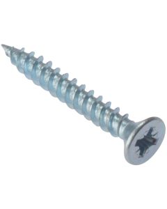 ForgeFix Twin Thread Countersunk Pozi Wood Screws BZP 8 x ⅝" 200pk