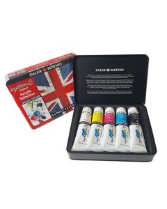 Daler Rowney System 3 Acrylic Paint Limited Editon Tin Set 75ml 5pk