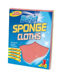 Duzzit Super Absorbent Sponge Cloths 3pk