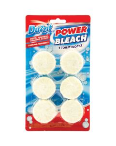Duzzit Power Bleach White Toilet Blocks 6pk