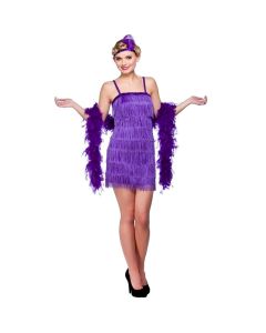 Wicked Costumes Female Showtime Flapper Purple Large
