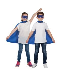 Wicked Costumes Childrens Blue  Super Hero Cape &amp; Mask