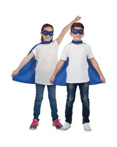 Wicked Costumes Childrens Blue Super Hero Cape & Mask