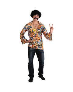 Wicked Costumes Groovy Hippie Shirt Large