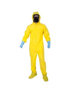 Wicked Costumes Male Bad Chemist Hazmat Suit With Mask & Gloves Large