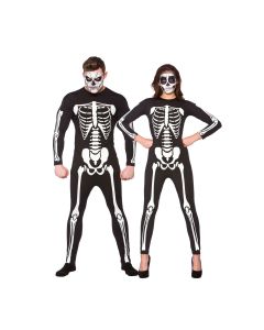 Wicked Costumes Adult Unisex Skeleton Jumpsuit Small