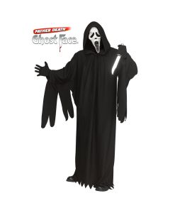 Wicked Costumes Adult Unisex Ghost Face 30th Anniversary Costume Glow In The Dark Mask One Size