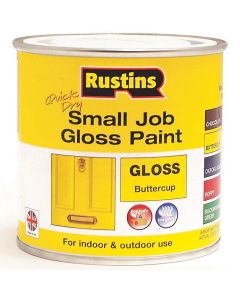 Rustins Quick Dry Small Job Gloss Paint Buttercup 250ml
