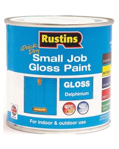 Rustins Quick Dry Small Job Gloss Paint Delphinium 250ml