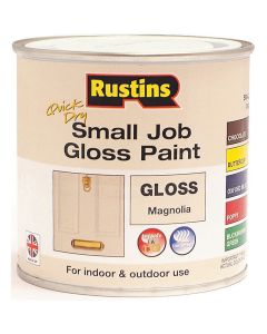 Rustins Quick Dry Small Job Gloss Paint Magnolia 250ml