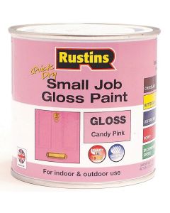 Rustins Quick Dry Small Job Gloss Paint Candy Pink 250ml