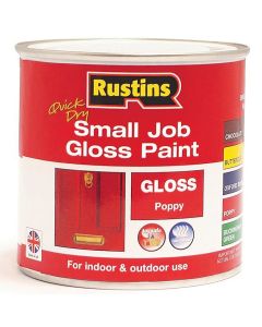 Rustins Quick Dry Small Job Gloss Paint Poppy 250ml