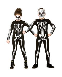 Wicked Costumes Kids Unisex Skeleton Jumpsuit Large